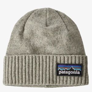 Patagonia Heather Gray Ribbed Beanie